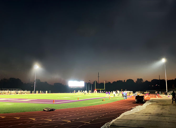 美國密蘇里州特洛伊高中橄欖球場