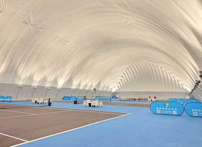 威海市體育服務(wù)中心網(wǎng)球氣膜館